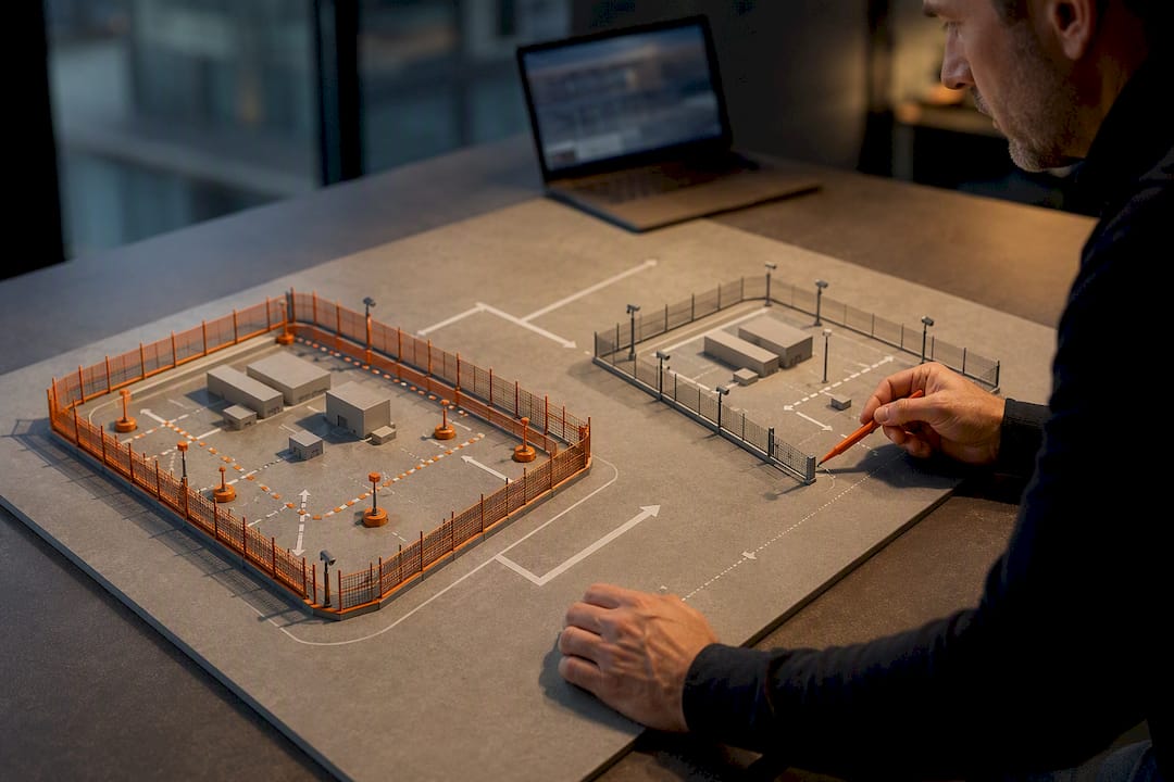 Facility managers: 5 security fencing types as perimeter services 8 Illustration of staged perimeter coverage rollout