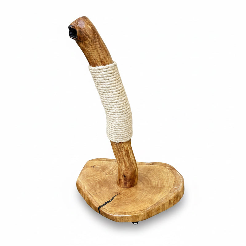 Bespoke Natural Oak Cat Scratcher