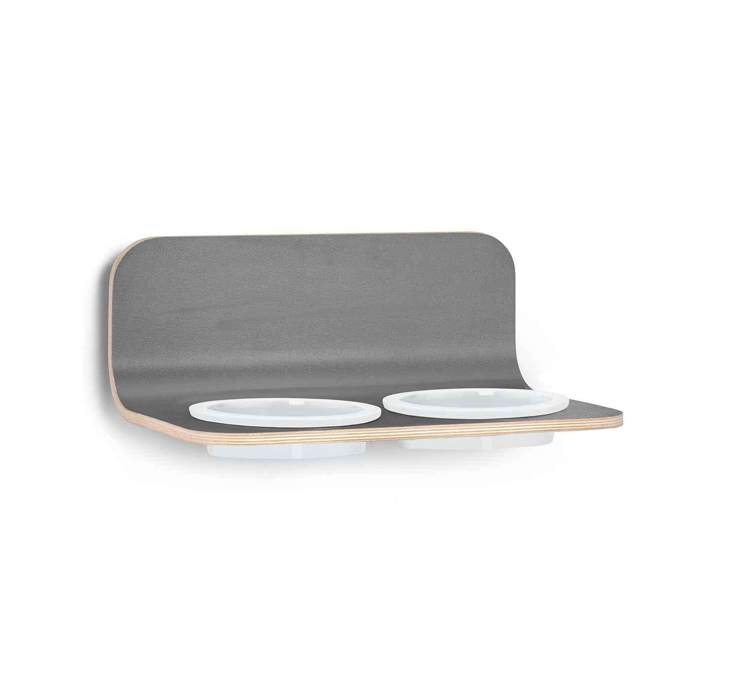 Arco Cat Feeder, Porcelain Bowls
