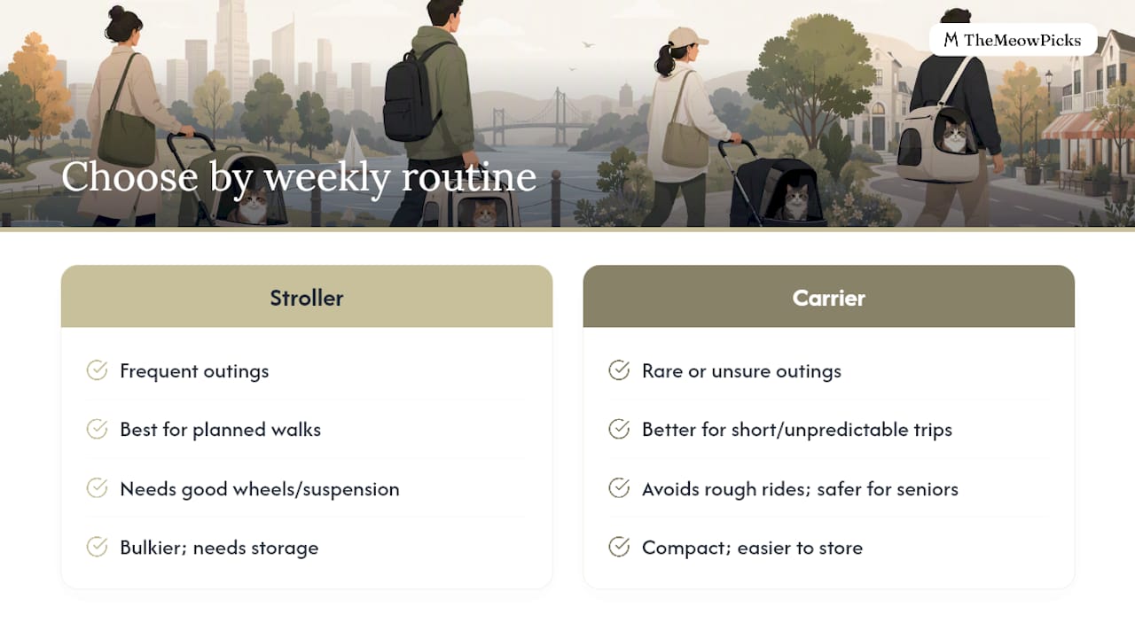 Stroller versus carrier decision guide