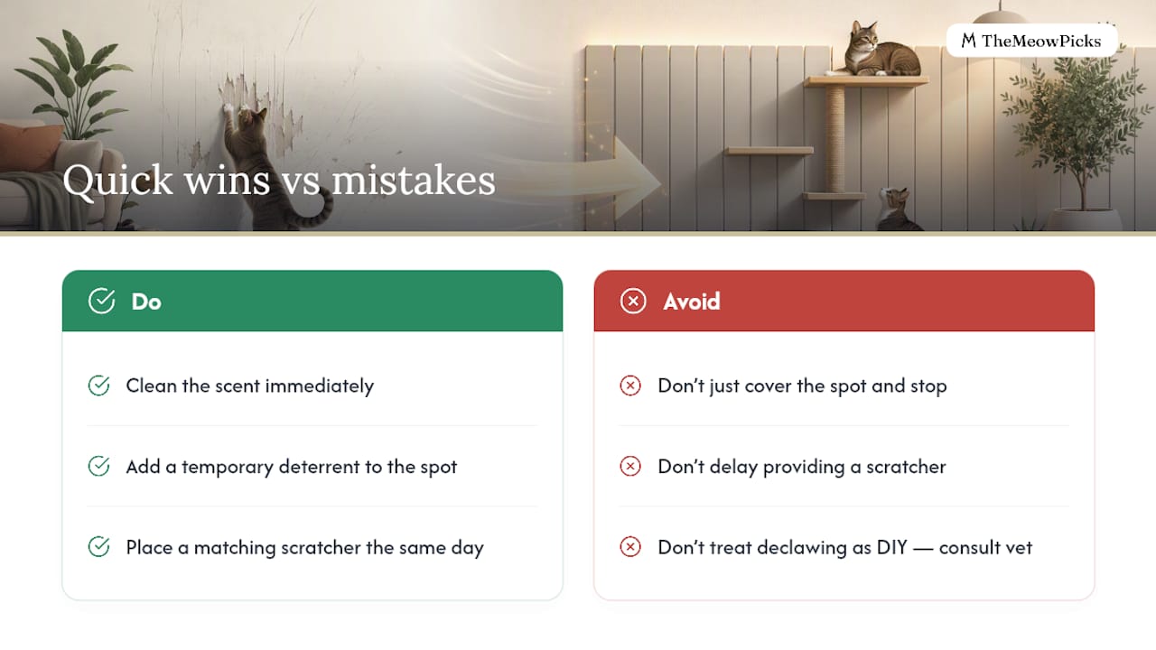 Common Owner Mistakes and Quick Wins — overview diagram