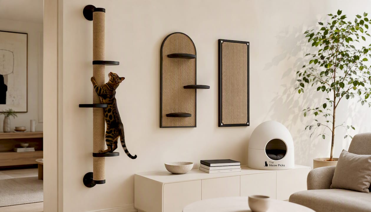 Wall Mounted Cat Climbing Pole