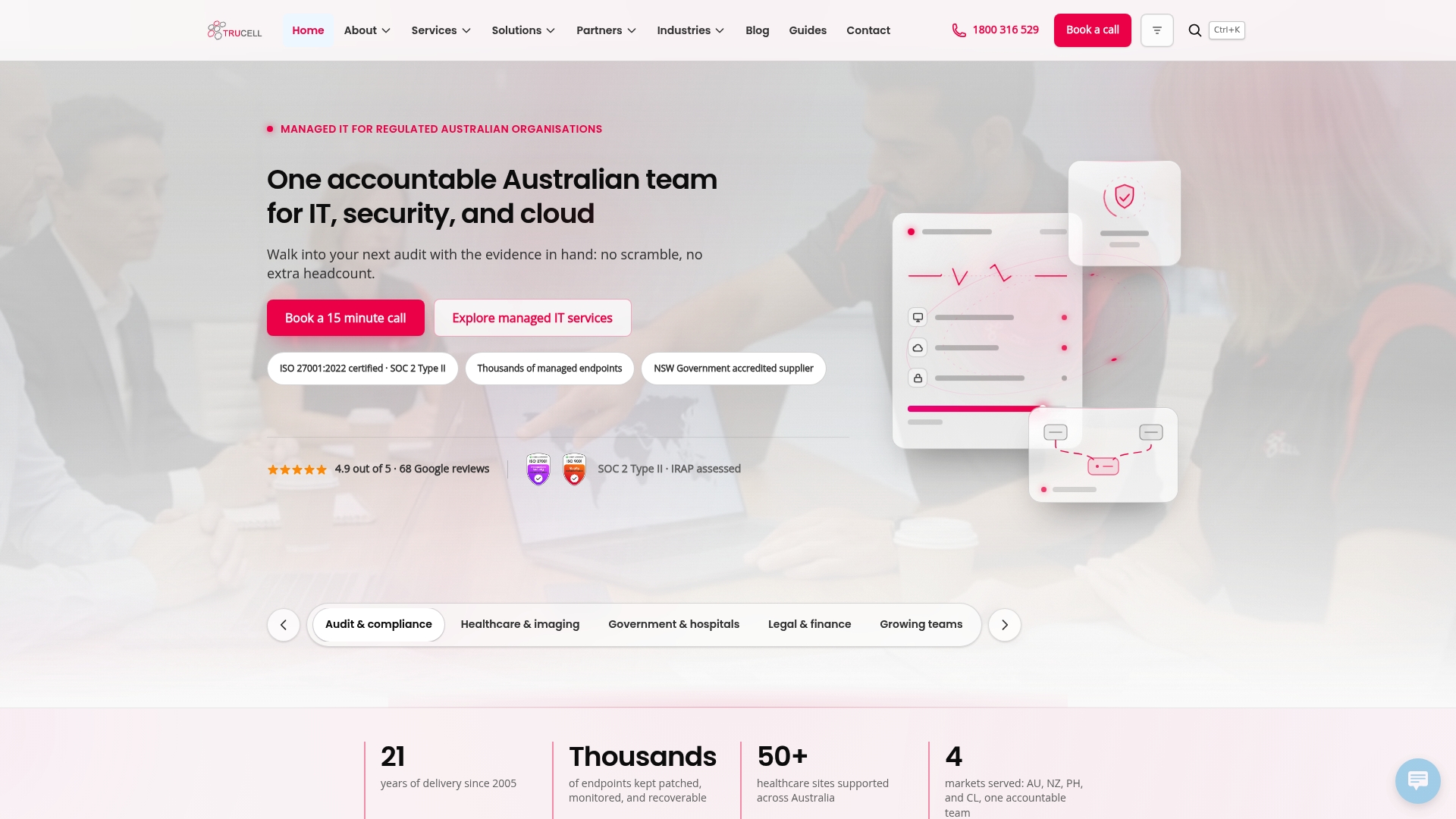 Top 4 Healthcare IT Solutions Agencies 2026 3 https://trucell.com.au