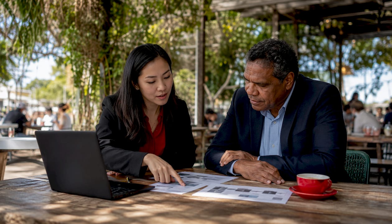 Microsoft 365 Business Premium: the Australian SMB guide 1 Two professionals comparing office software features