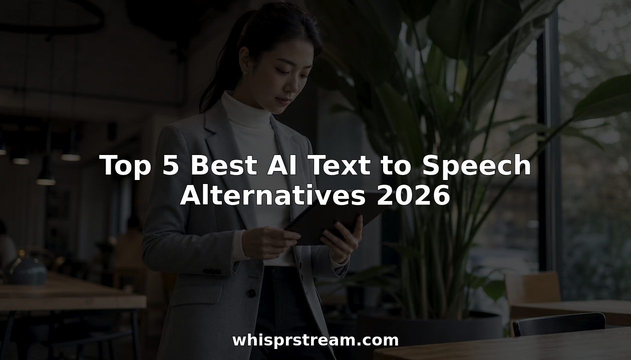 Top 5 Best AI Text to Speech Alternatives 2026