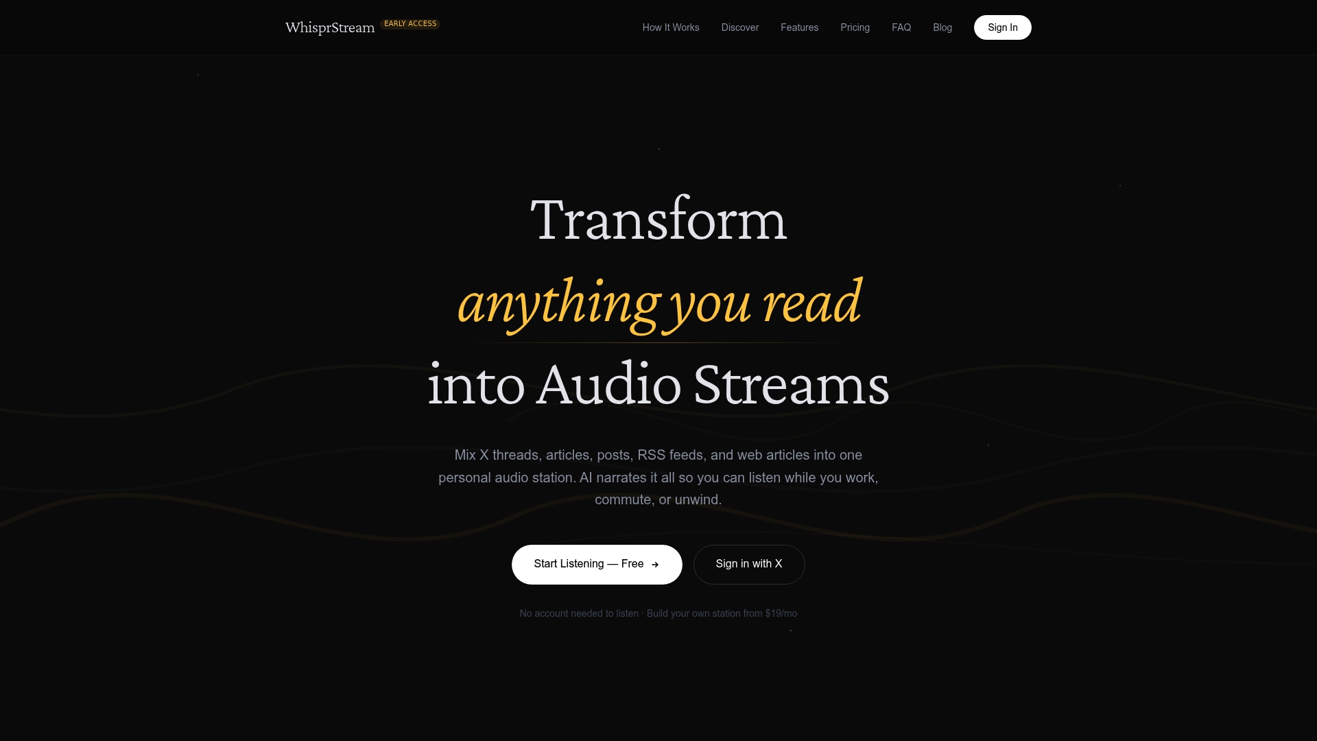 Whisprstream