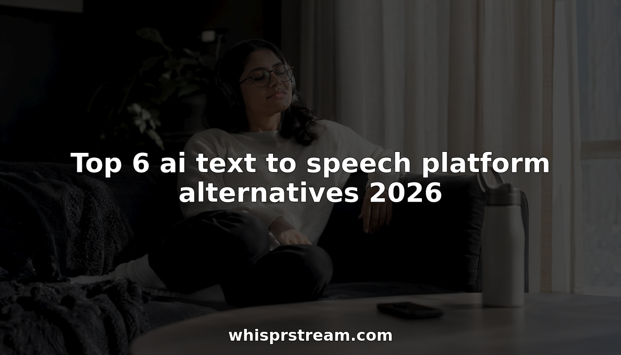 Top 6 ai text to speech platform alternatives 2026
