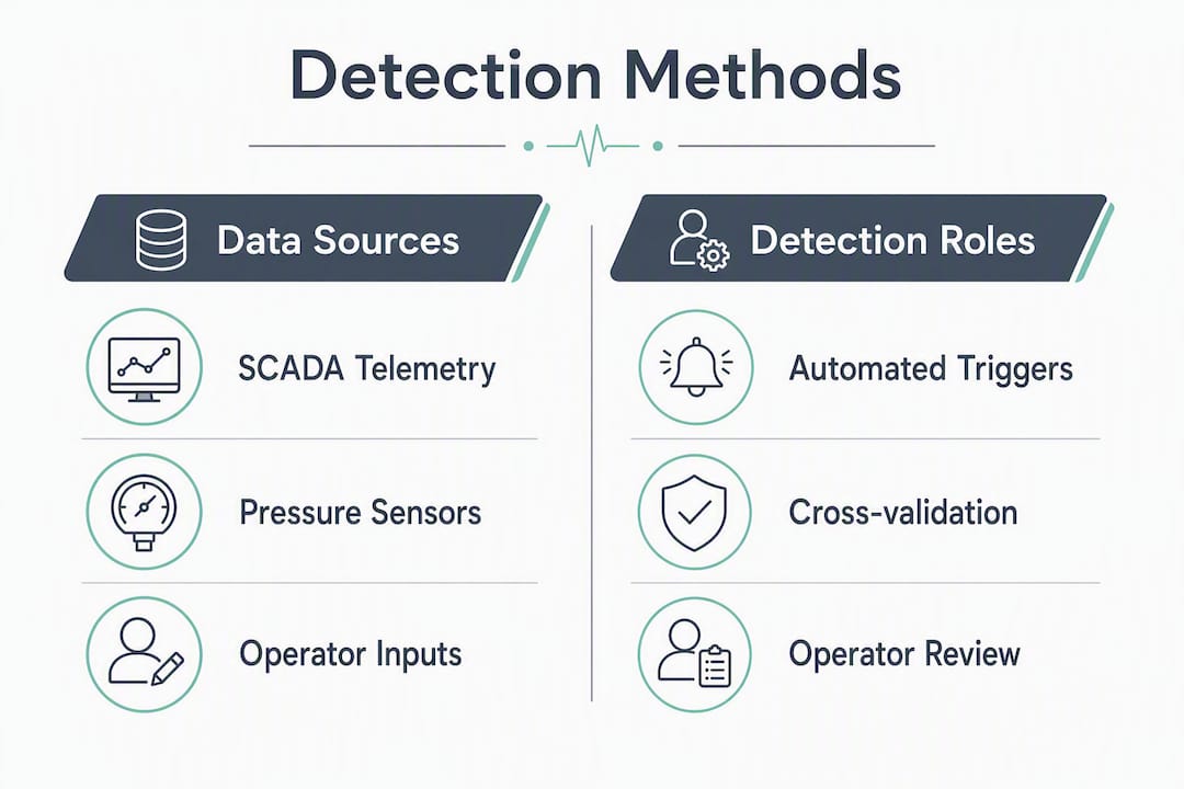 Infographic comparing downtime detection methods