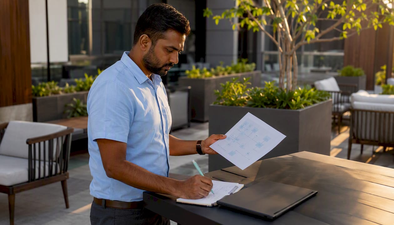 Engineer working on AP and ERP integration setup
