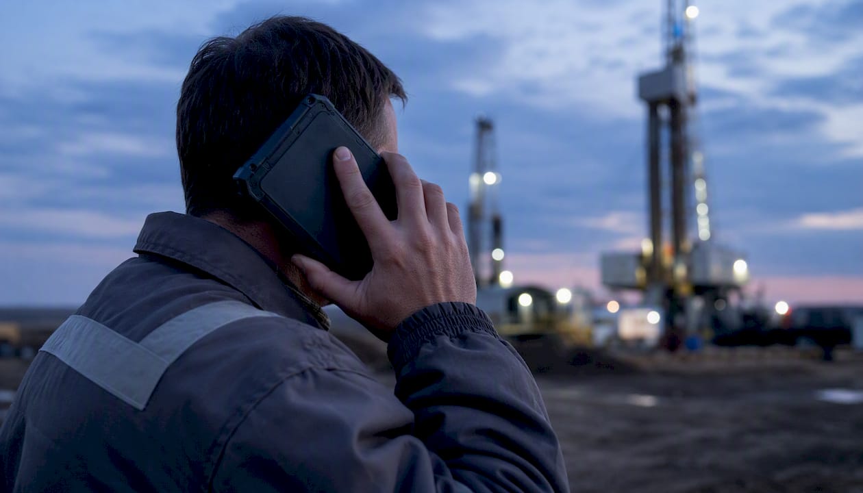 Hand holding phone for insurance verification call