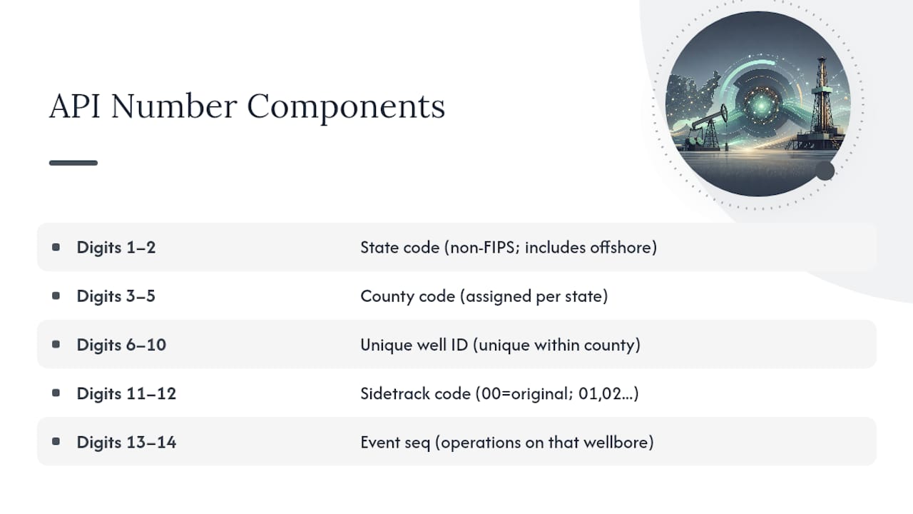 Decoding Each Part of the API Number — overview diagram