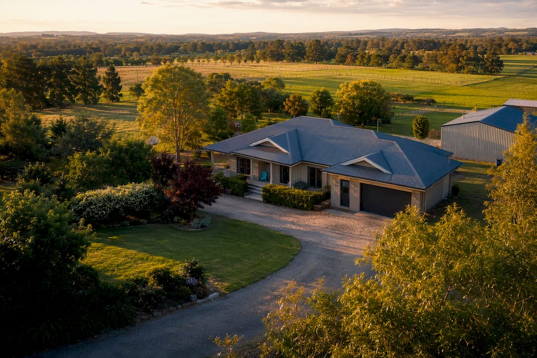 Australian family home on rural acreage