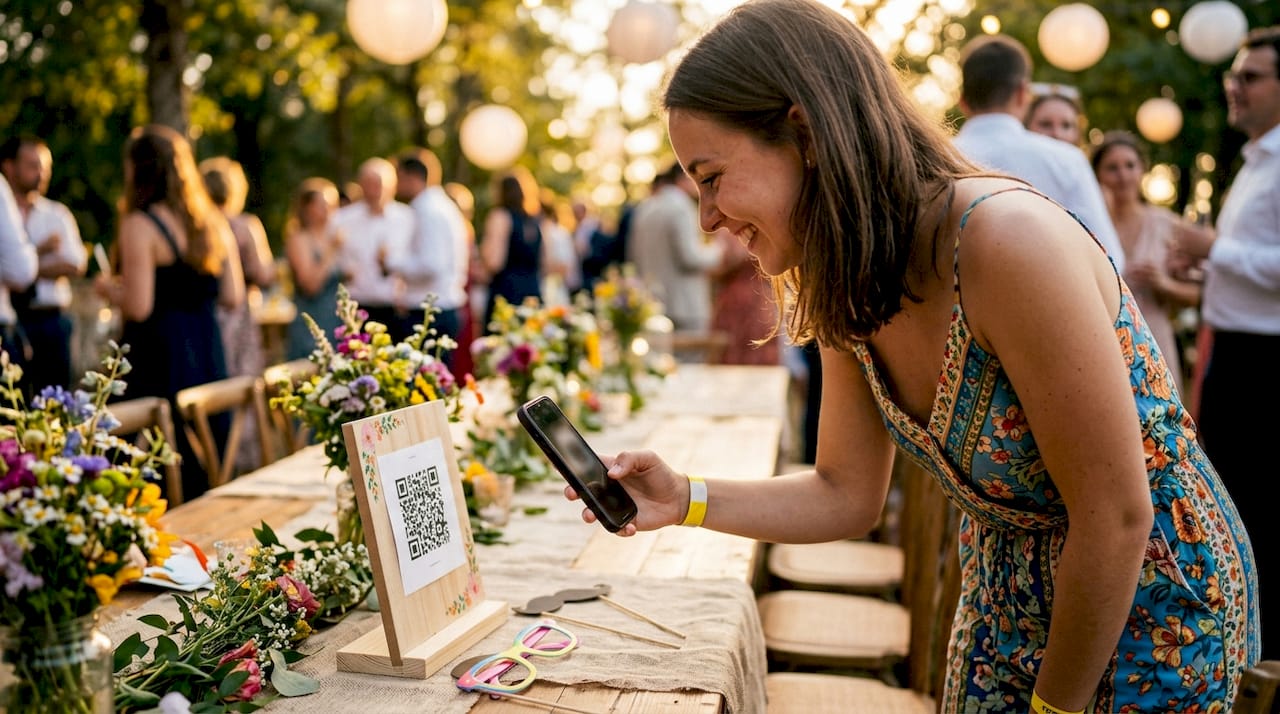 QR code for photo sharing: your complete event guide