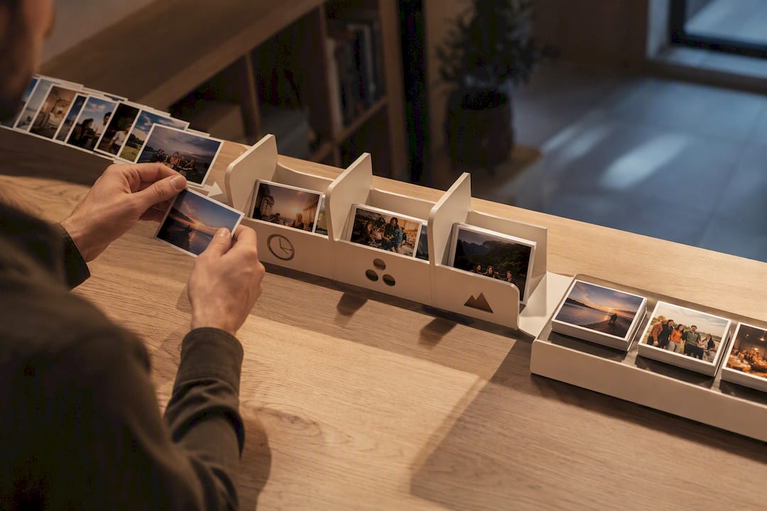 Uploaded photos sorted into smart albums