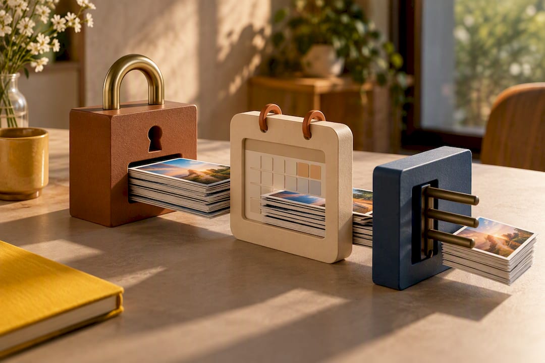 Illustration of private gallery access controls