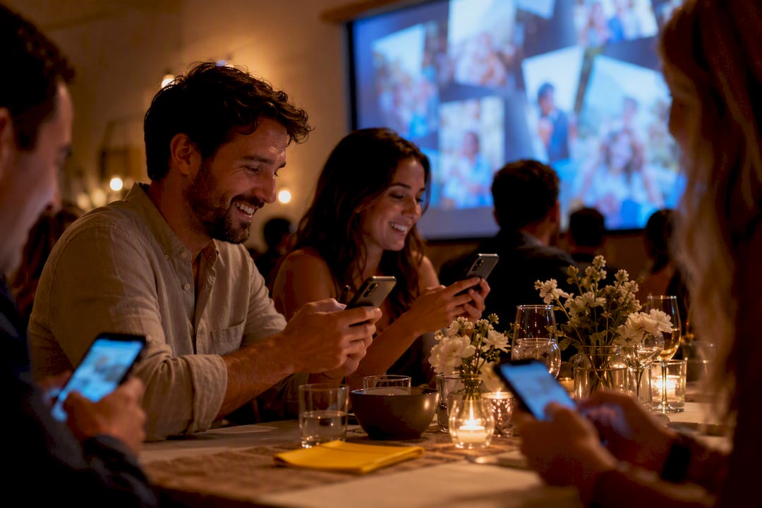 Fundraiser Photo Sharing for Hosts: No App QR Uploads, Live Slides