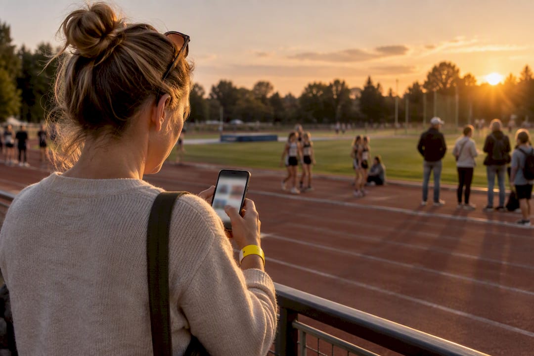 One link, no app: sports tournament photo sharing with privacy