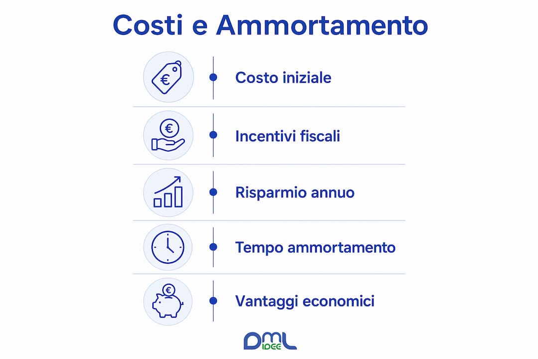 Guida visiva ai costi e ai tempi di rientro di un impianto fotovoltaico