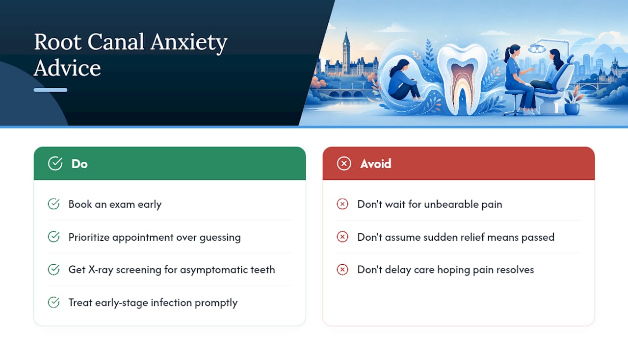 Our Take on Root Canal Anxiety and What Actually Matters — overview diagram