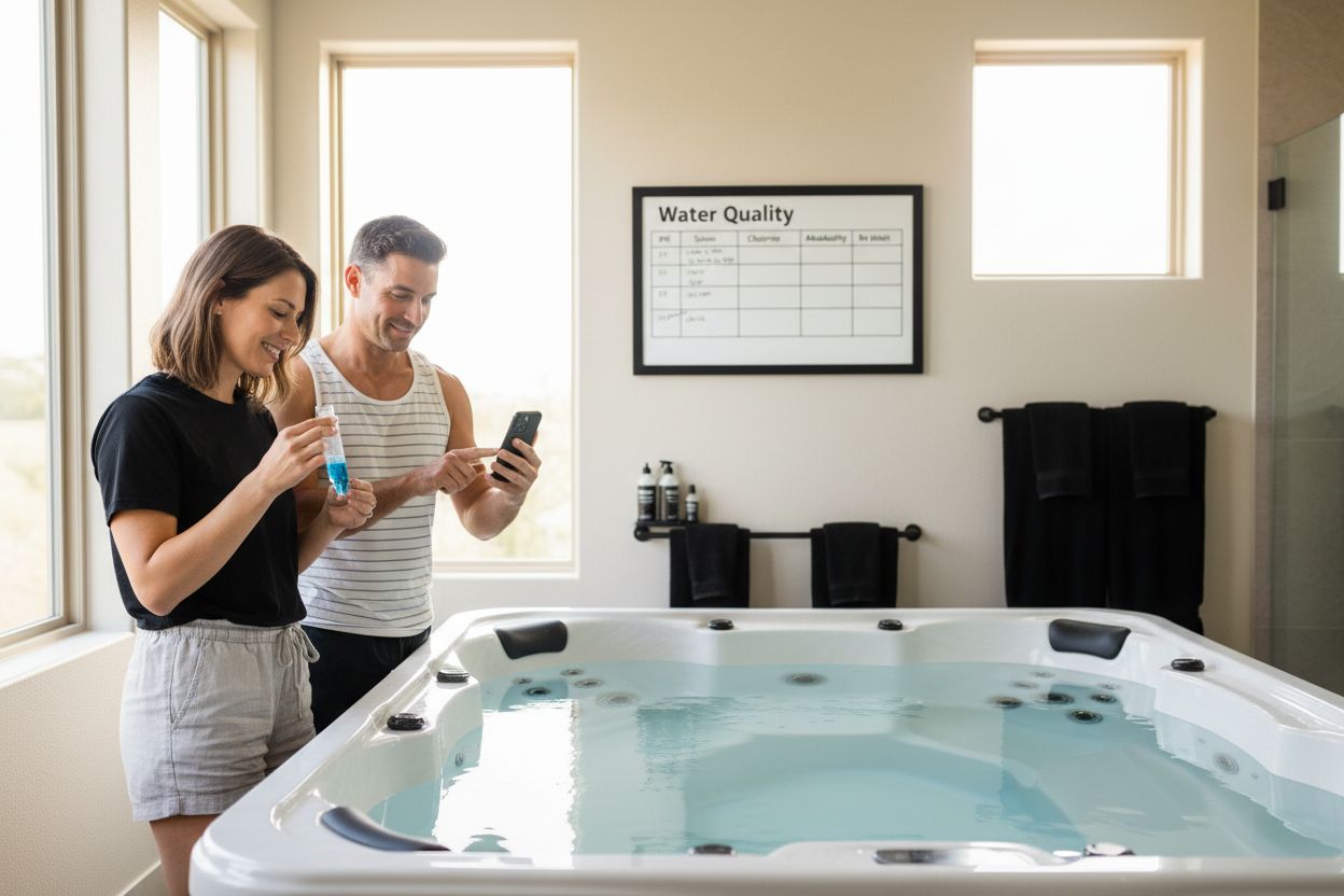 hot tub maintenance water balancing