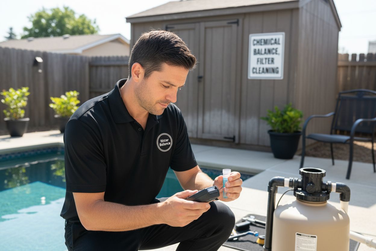 pool technician water balance