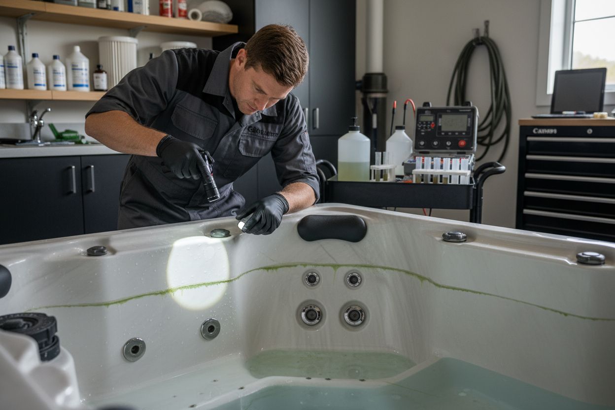 hot tub contamination inspection