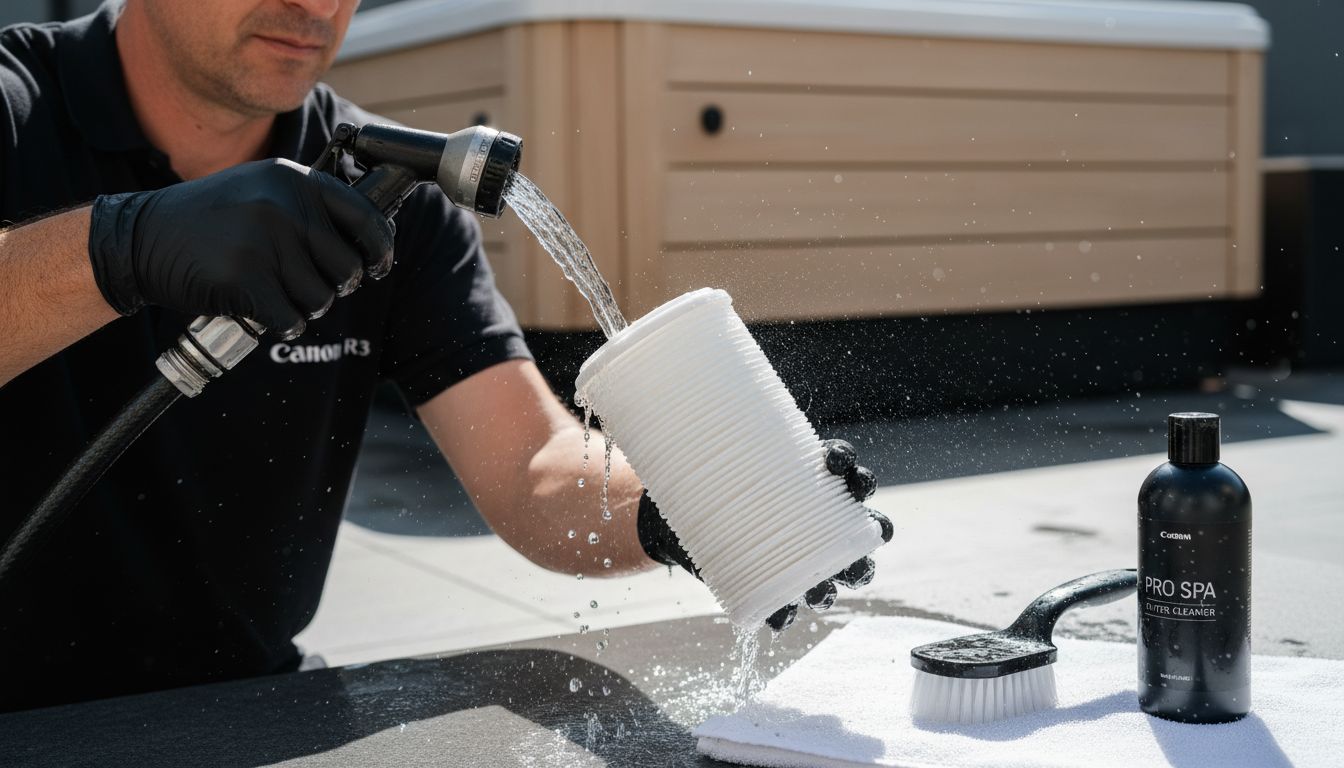 spa filter cleaning