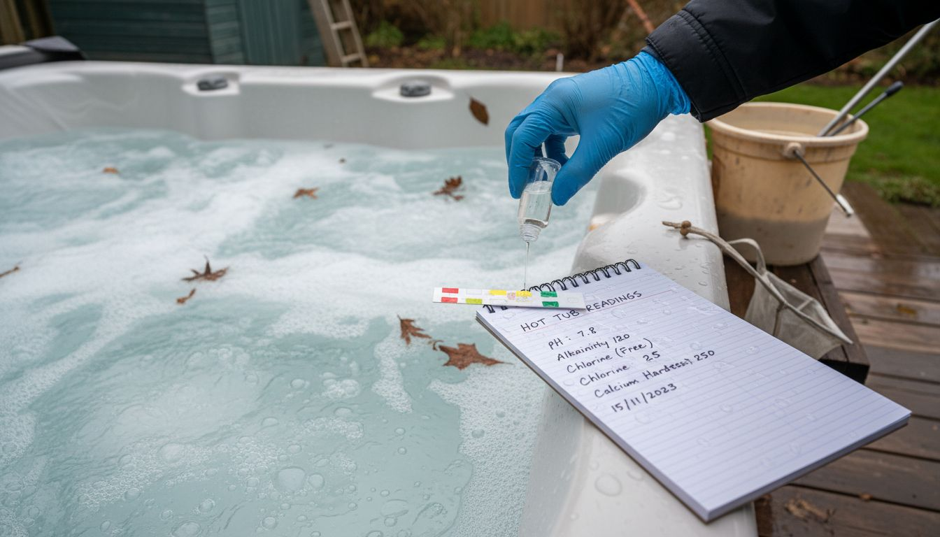 Testing cloudy hot tub water for quality