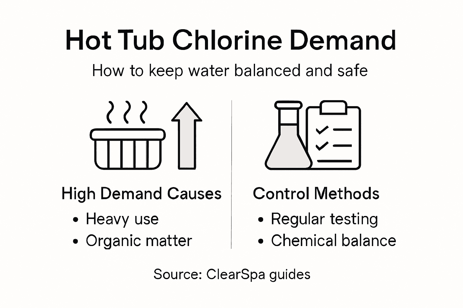 Infographic about chlorine demand and control