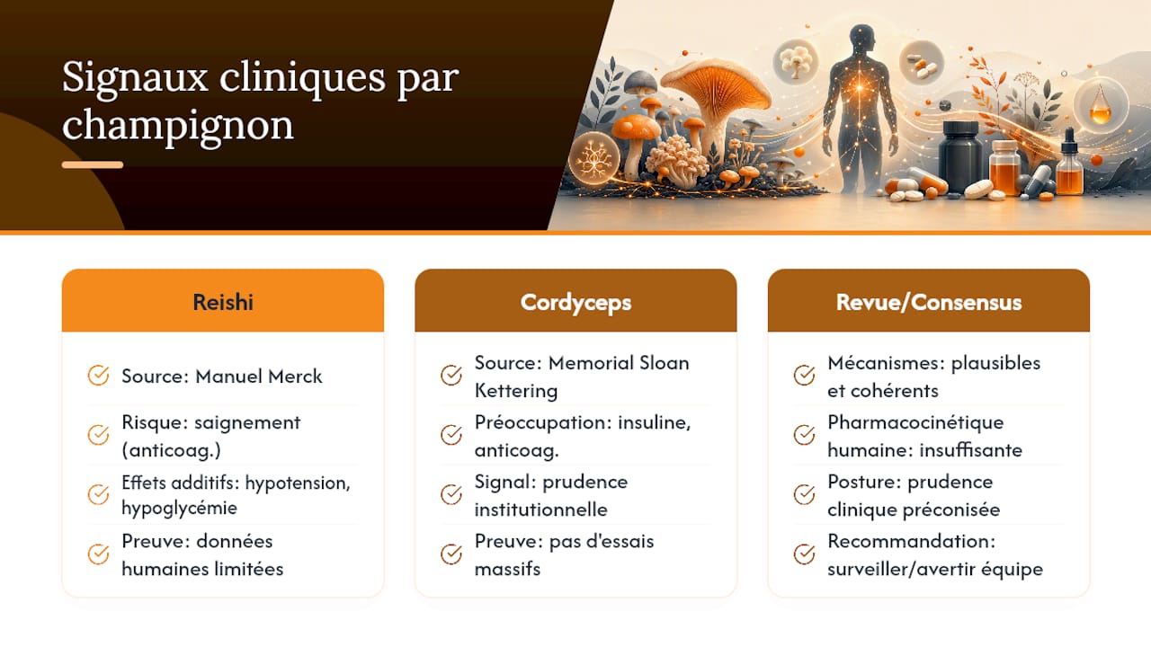 Que montrent les cas cliniques et les études publiées ? — overview diagram