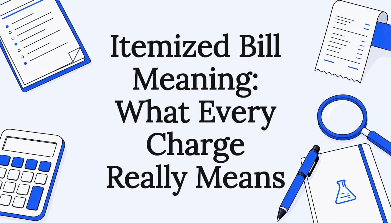 Itemized Bill Meaning: What Every Charge Really Means