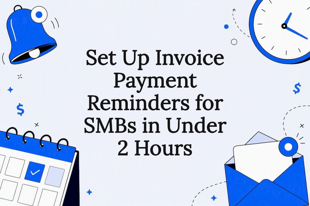Decorative title card illustration for invoice reminders