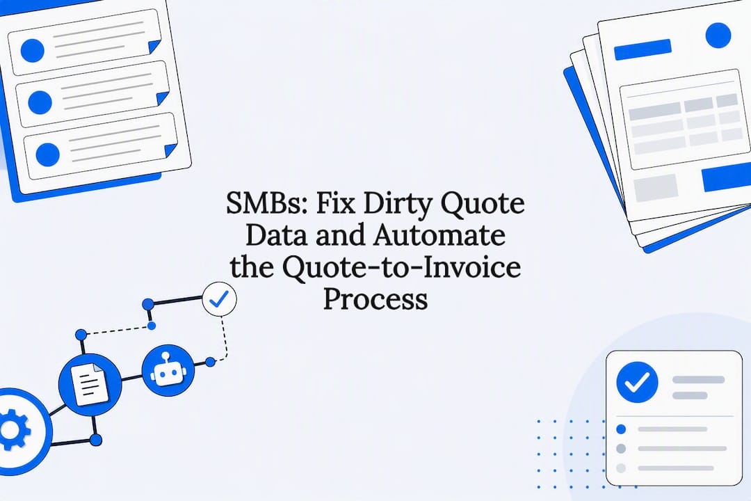 Quote to invoice automation title card