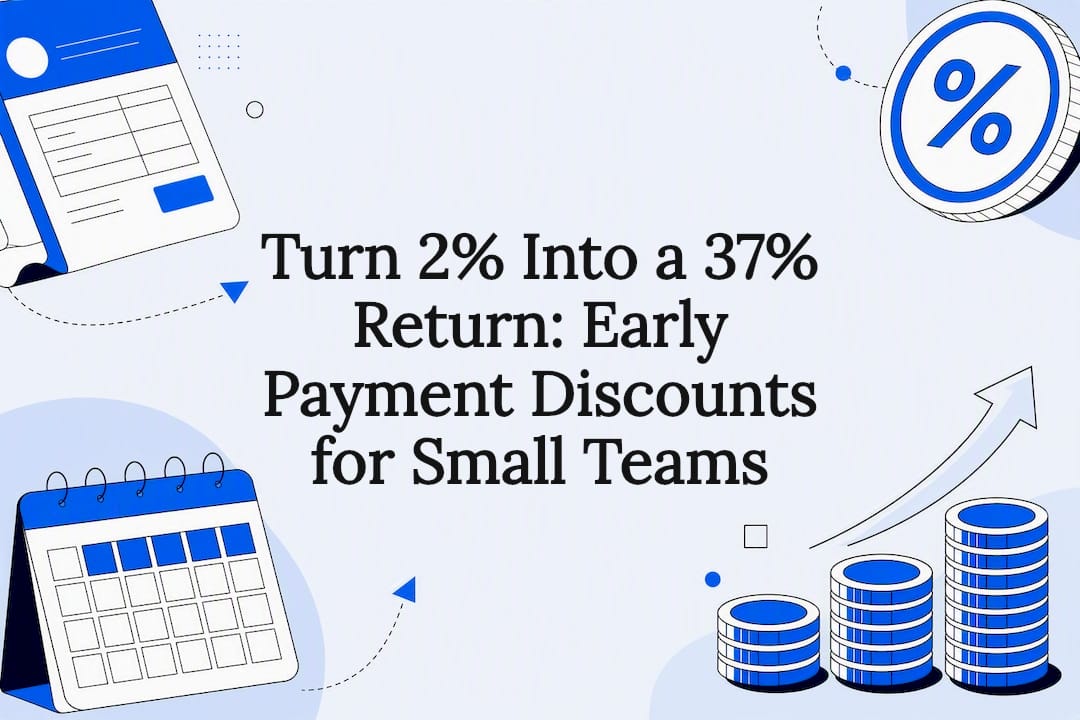 Early payment discount title card