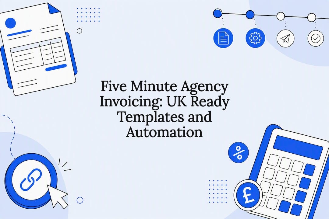Agency invoicing title card illustration