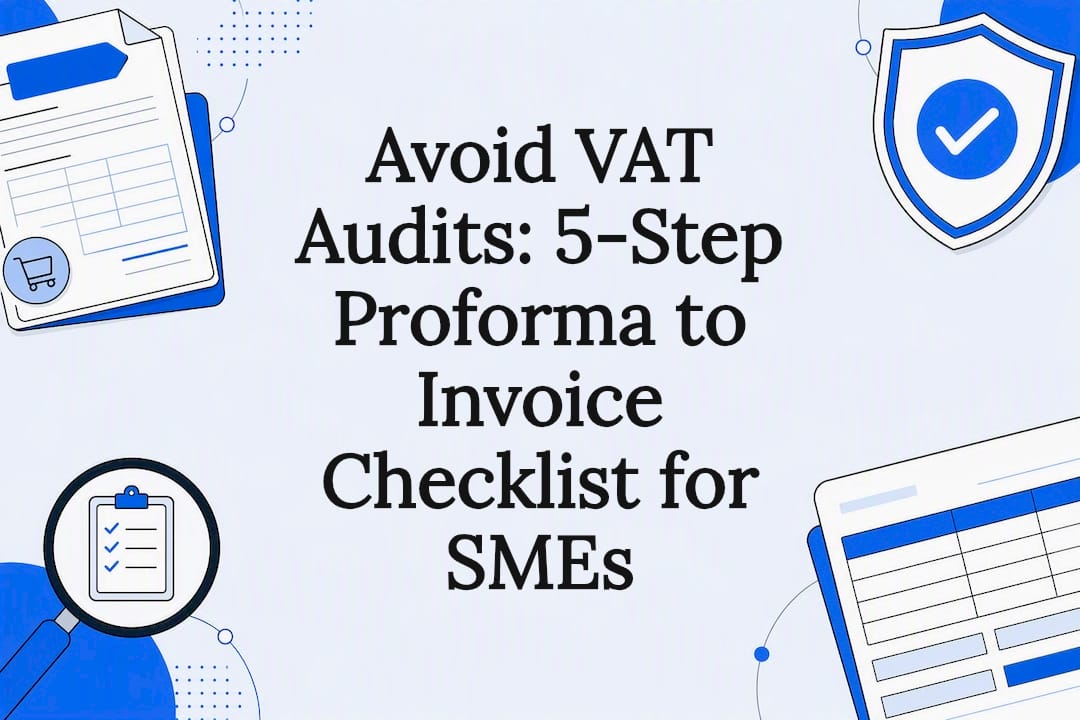Proforma invoice checklist title card