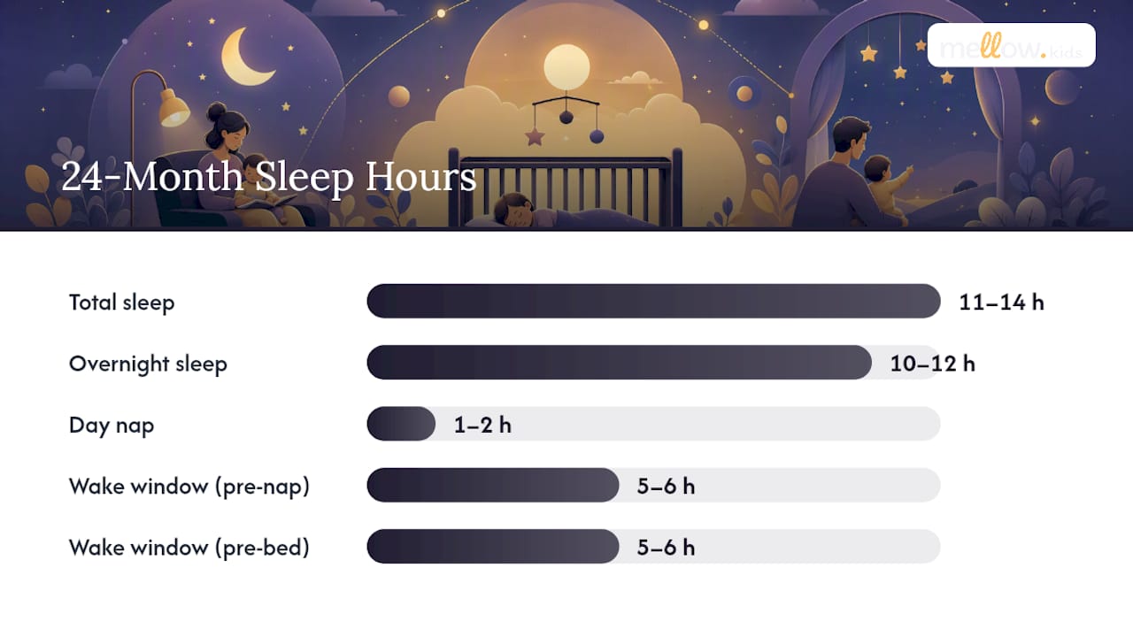 Daily sleep and wake window ranges