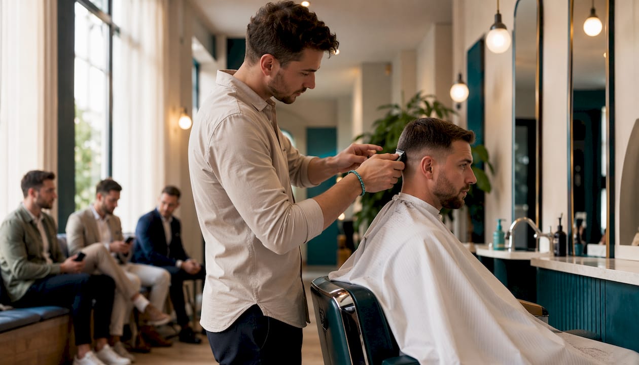 Strih vlasov bez objednania v barbershope