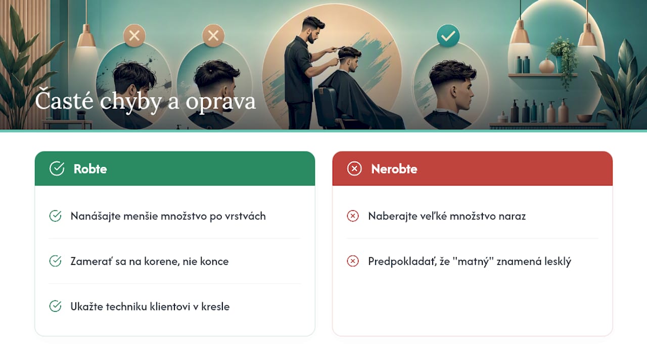 Čo klienti pri matnom stylingu najčastejšie pokazia — overview diagram