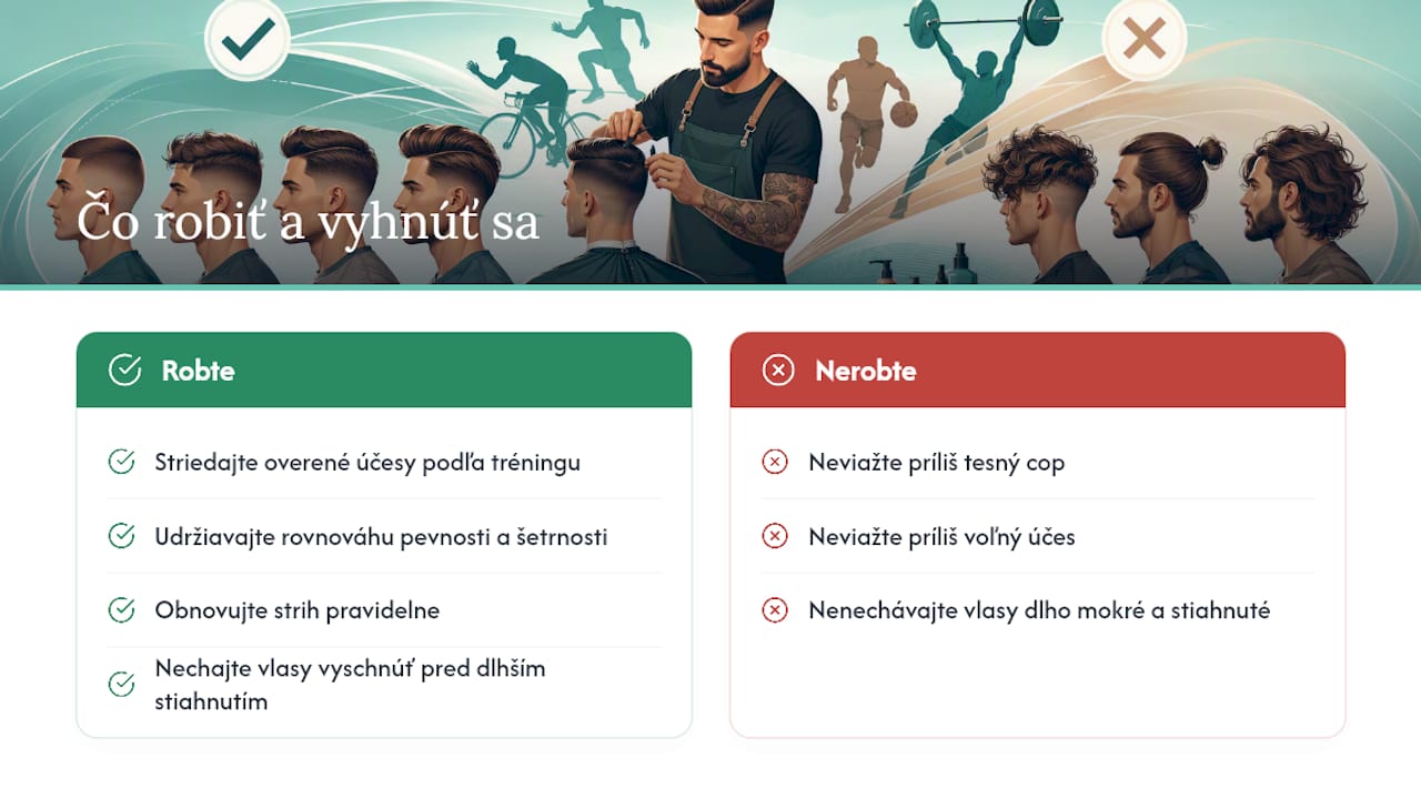 Prečo väčšina rád o športových účesoch míňa podstatu — overview diagram