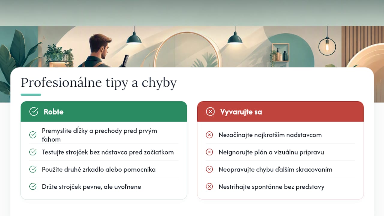Profesionálne tipy a časté chyby z praxe barberov — overview diagram