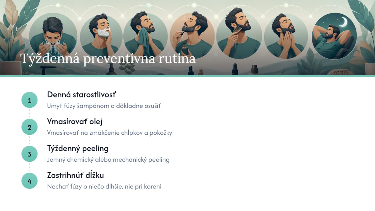 Preventívna starostlivosť proti zarastaniu fúzov