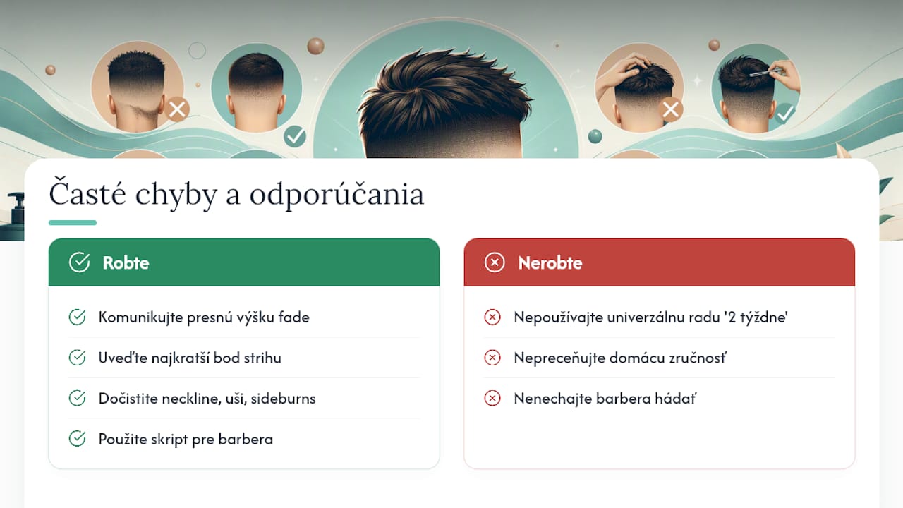 Prečo väčšina mužov robí údržbu skin fade zle — overview diagram