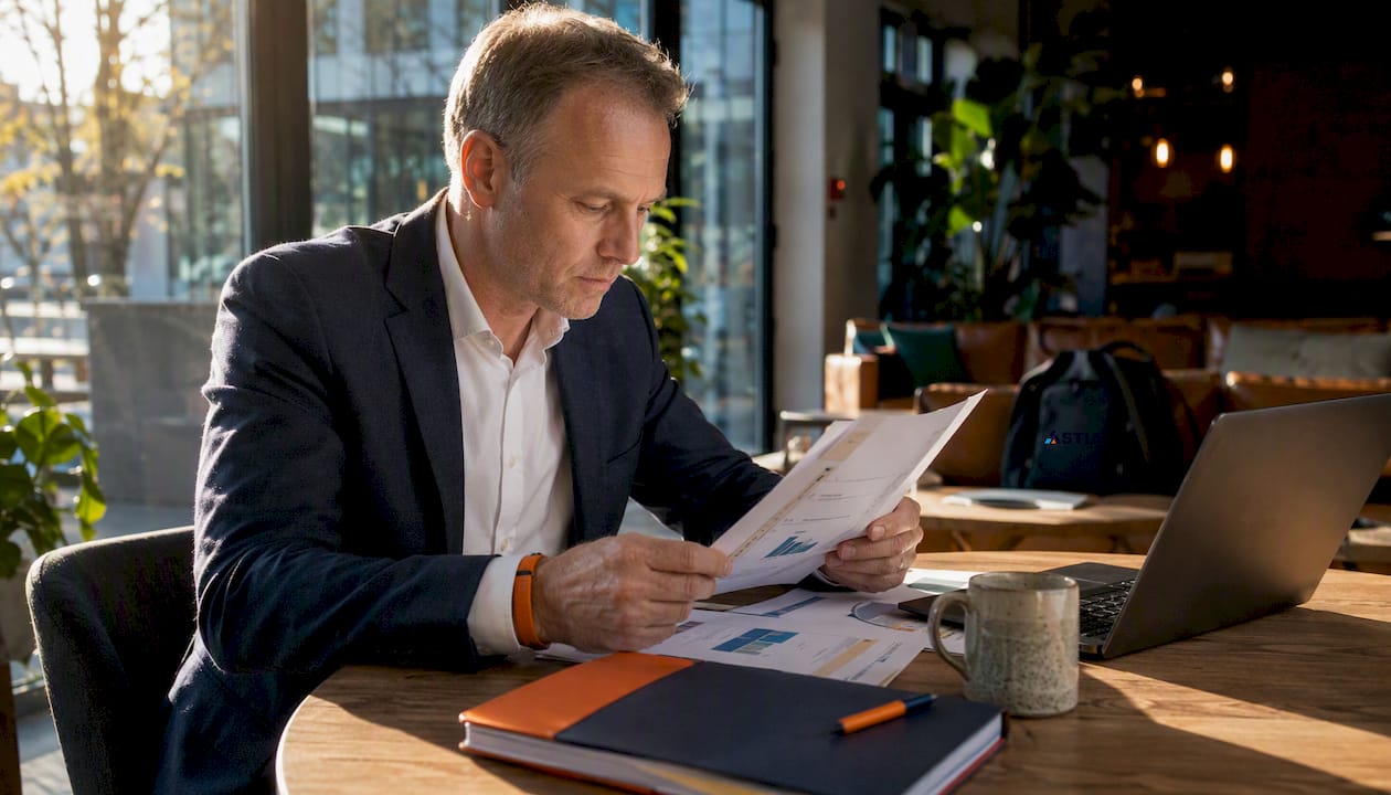 De IT-manager neemt de migratiedocumentatie voor Microsoft 365 zorgvuldig door om te controleren of alles goed voorbereid is.