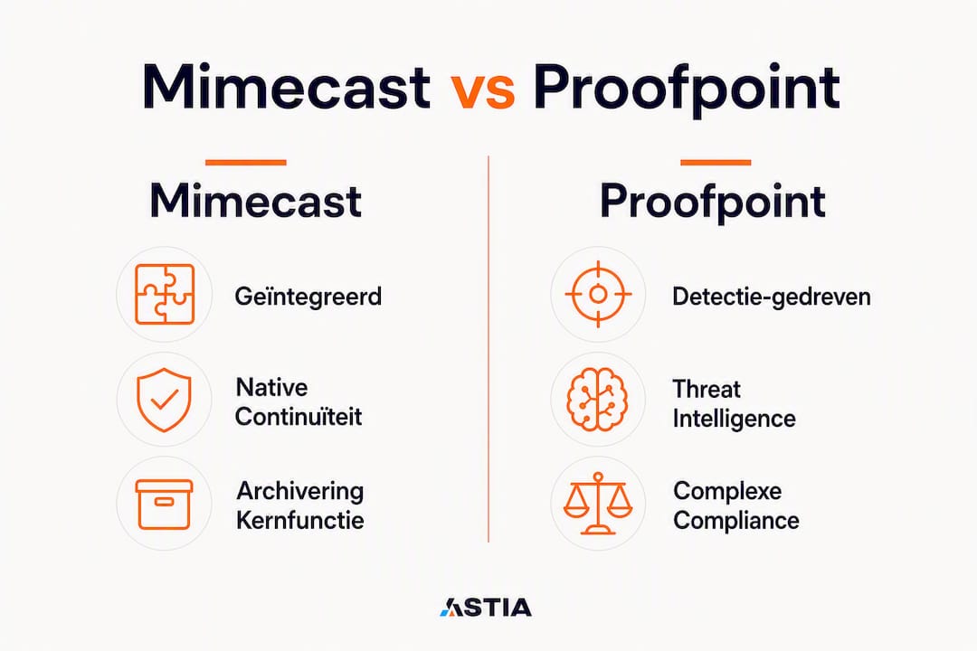 Infographic: Mimecast versus Proofpoint in één oogopslag