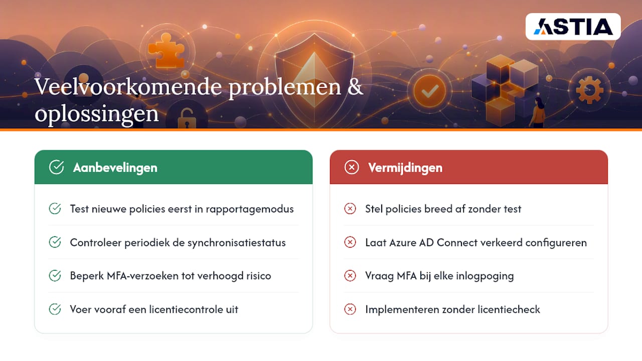 Welke problemen komen het vaakst voor bij Entra ID? — overview diagram