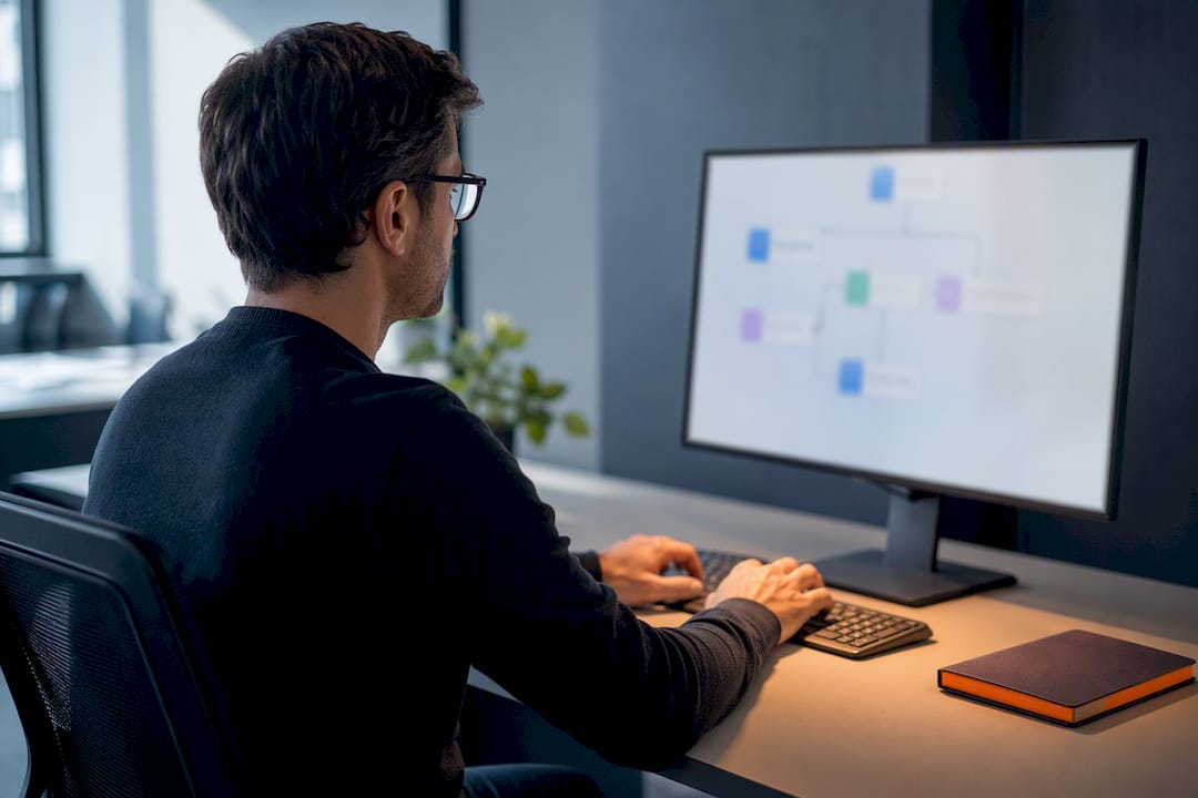 IT-beheerder stelt een automatiseringsproces in