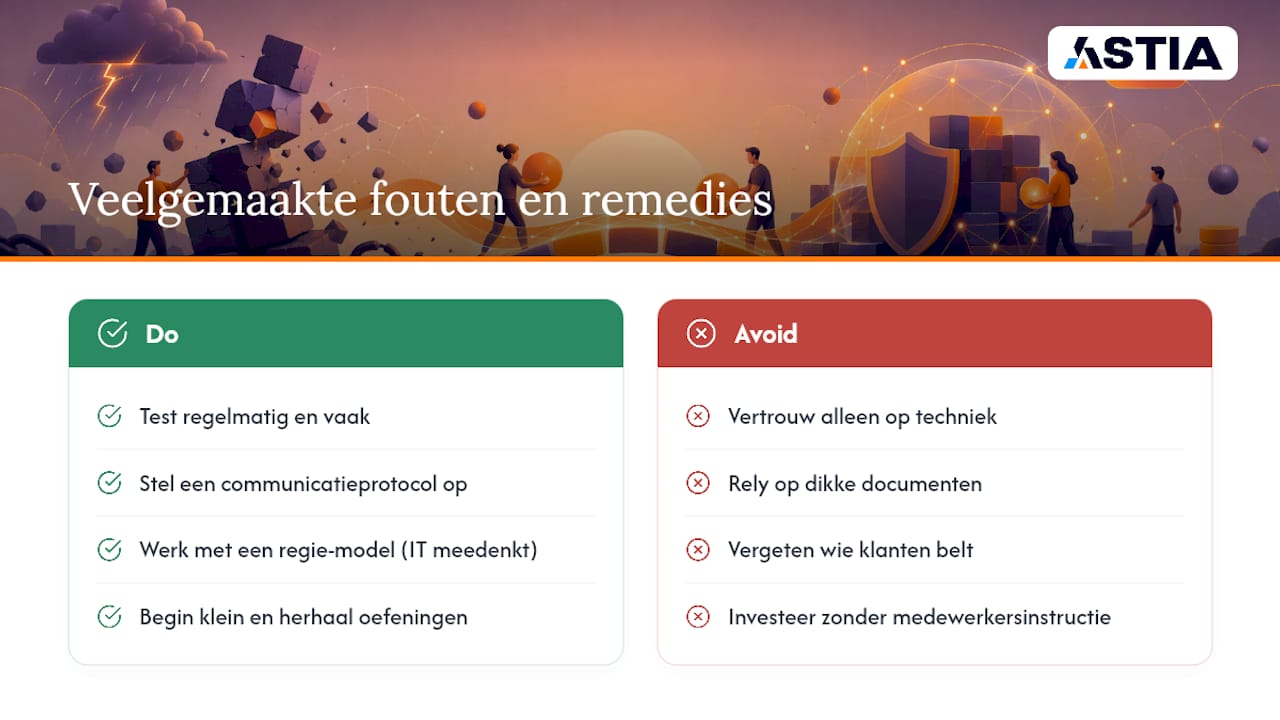 Wat ik onderschat zie worden in continuïteitsplannen — overview diagram