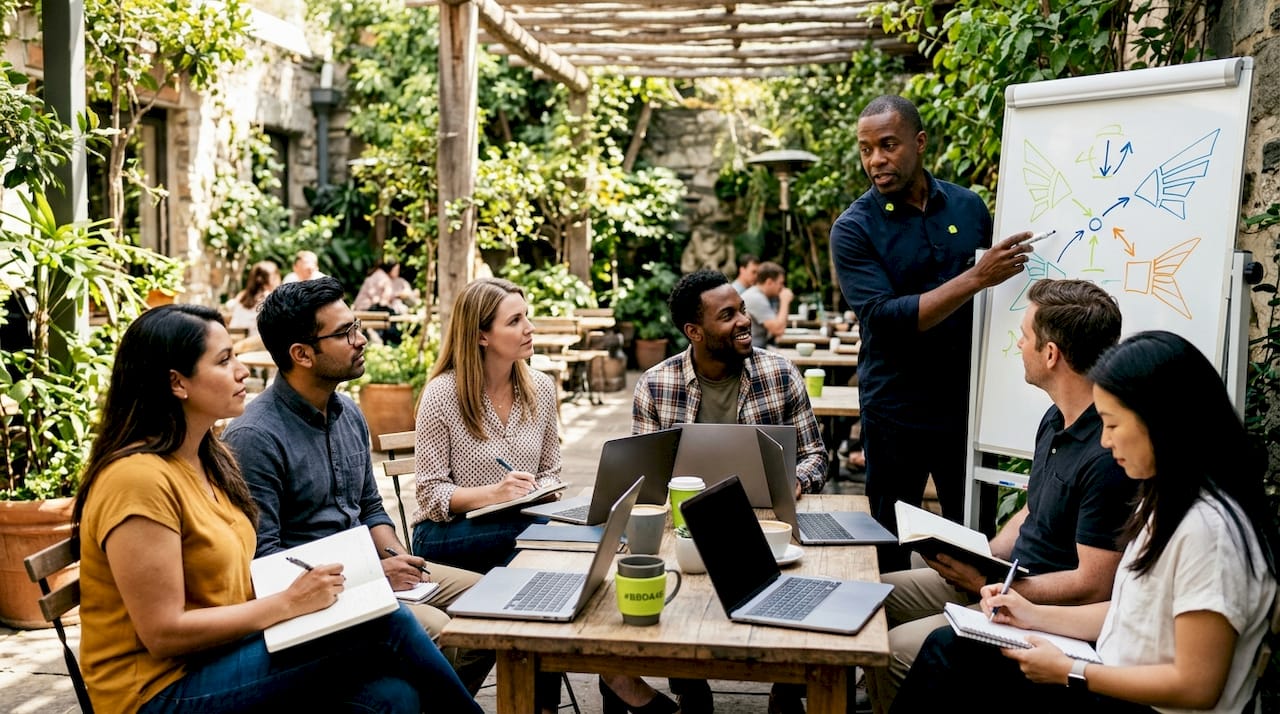 Group franchise coaching workshop session