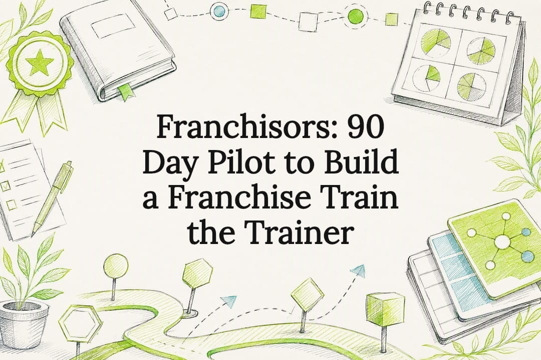 Decorative franchise trainer pilot title card